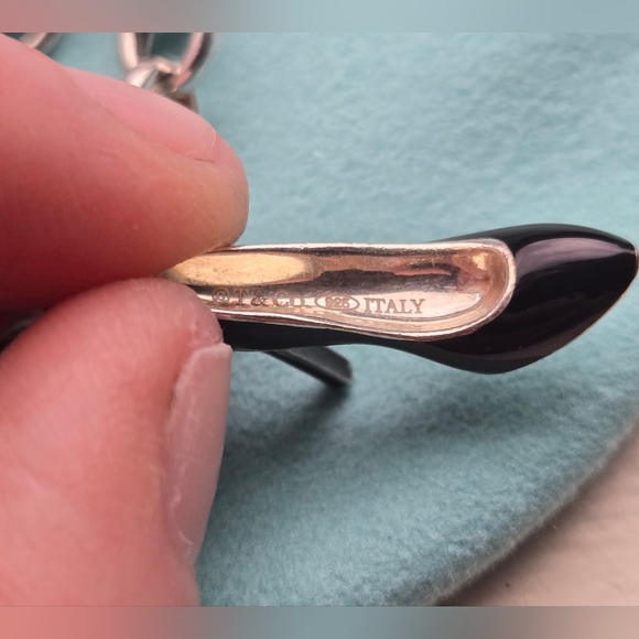 Tiffany & Co. Tiffany & Co. Oval Clasping Multi Enamel Charm Bracelet High Heel - Picture 10 of 11
